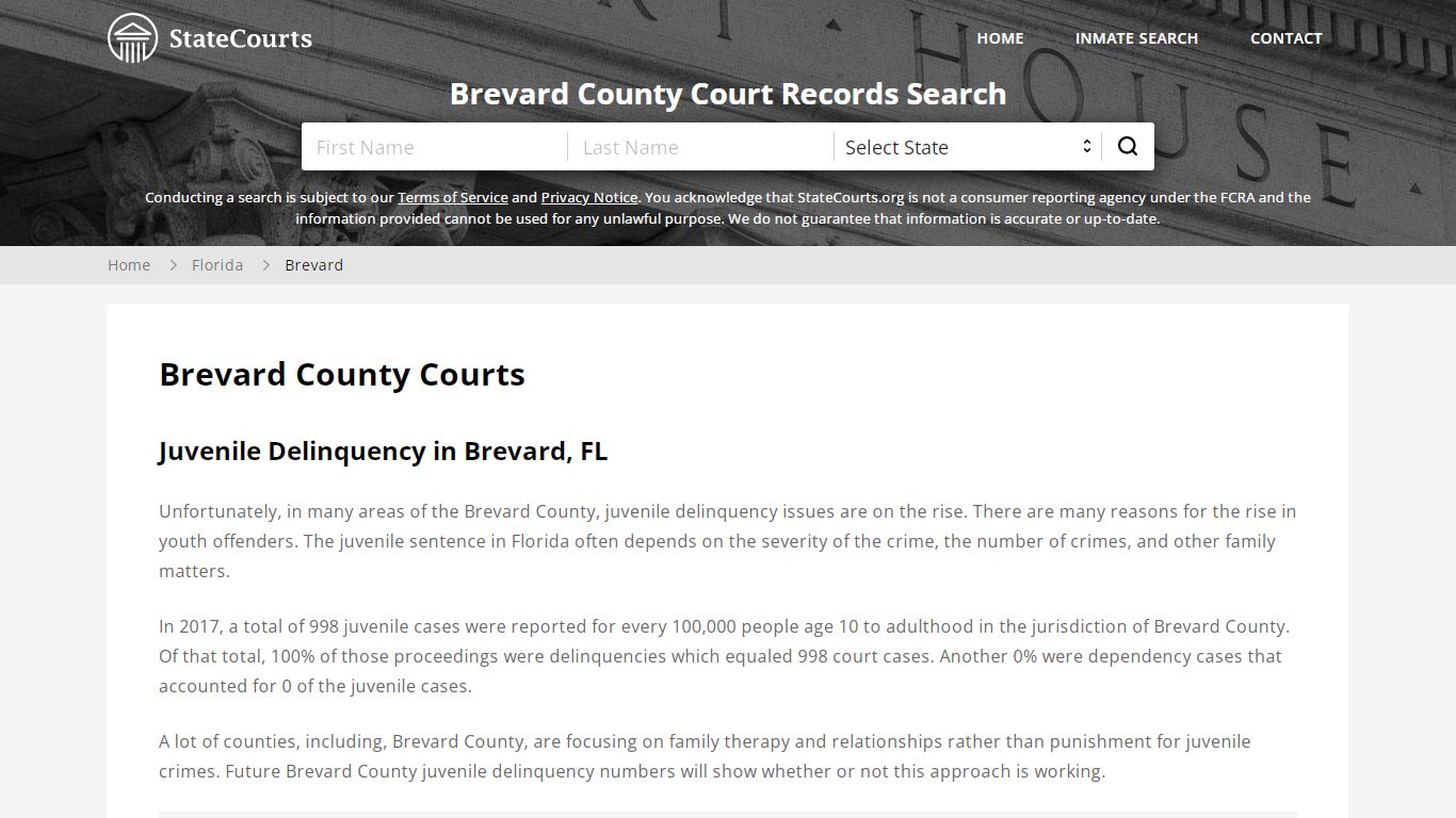 Brevard County, FL Courts - Records & Cases - StateCourts